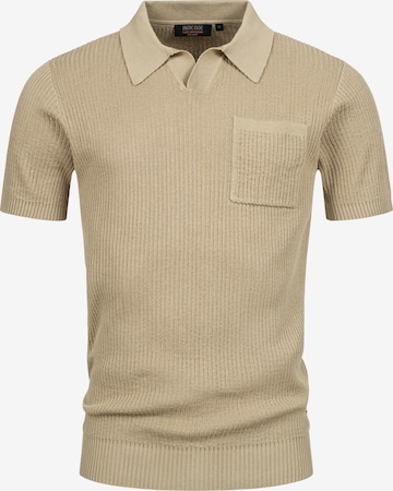 INDICODE JEANS Sweater 'INHarlo' in Beige: front