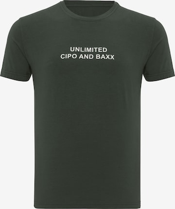 CIPO & BAXX Shirt 'CT827' in Green: front