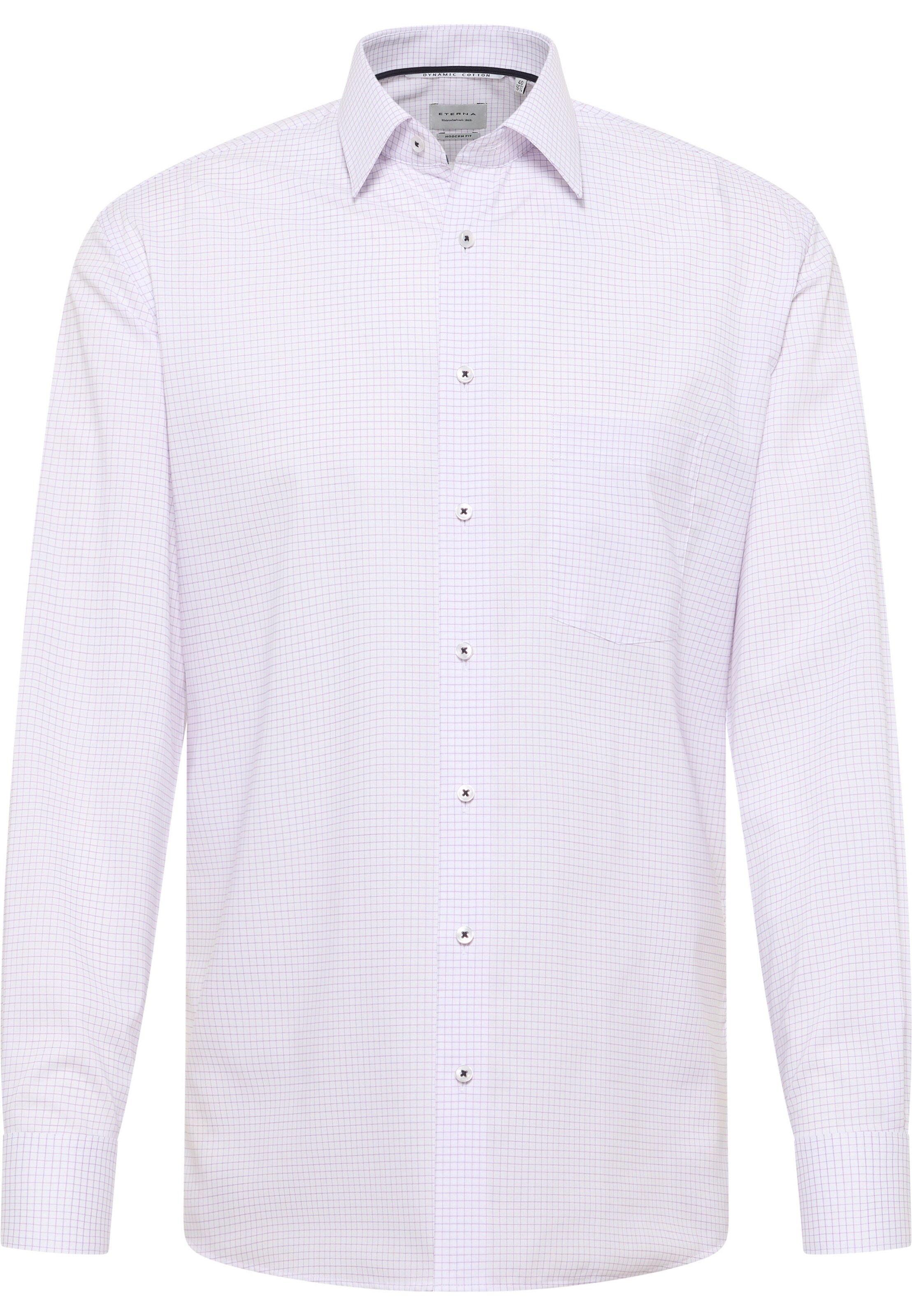 ETERNA Regular fit Zakelijk overhemd in Lila: voorkant