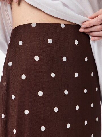 Jupe 'PCDorthea' PIECES en marron