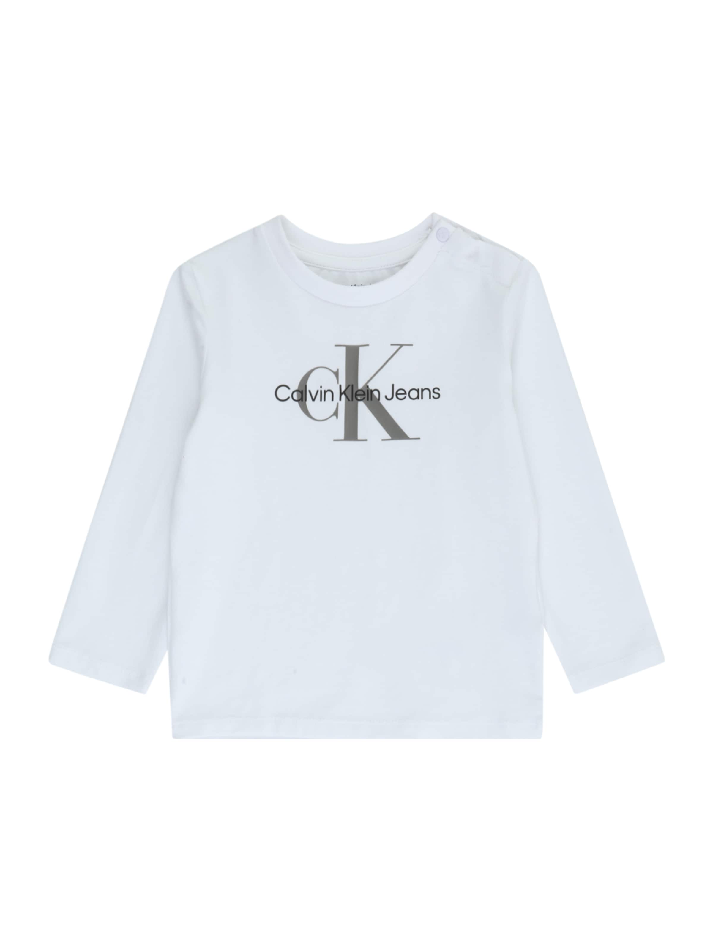 Calvin Klein Jeans Majica | bela barva: sprednja stran