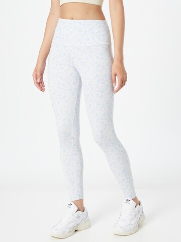 Skinny Pantalon de sport Onzie en blanc : devant