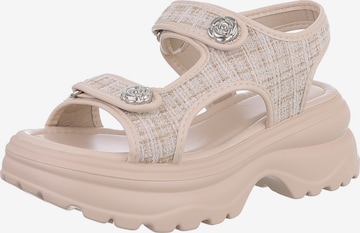 Ital-Design Sandale in Beige: Vorderseite