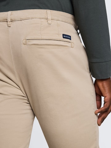 TOM TAILOR Men + Regular Chino Pants in Beige