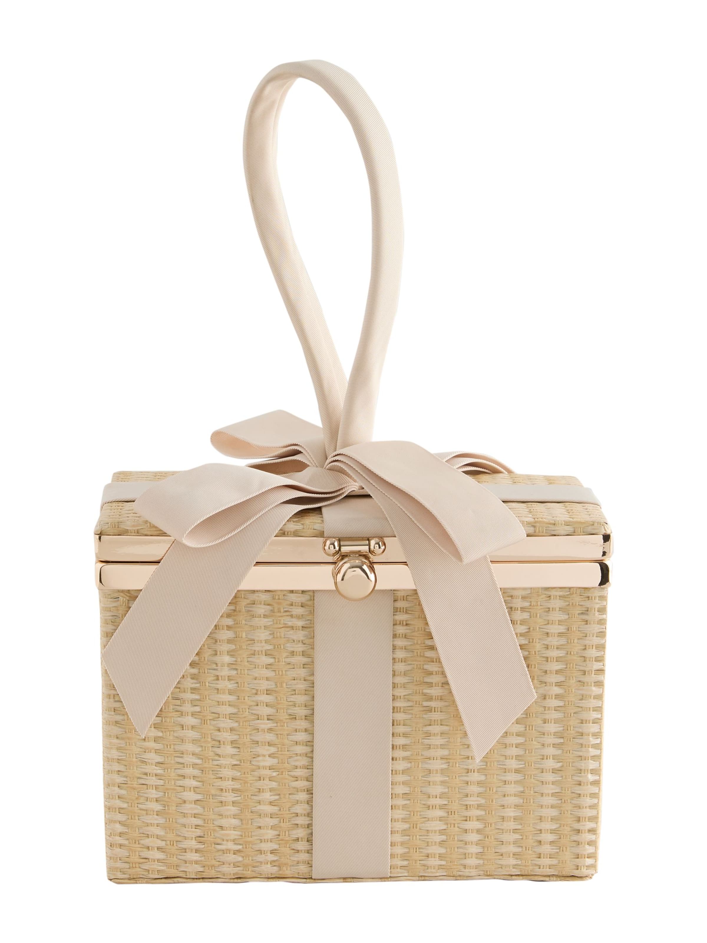 Next - Bolso de noche 'Tabitha Simmons X Next The Keeper' en beige: frente
