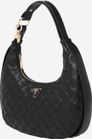 GUESS - Mala de ombro em preto: frente