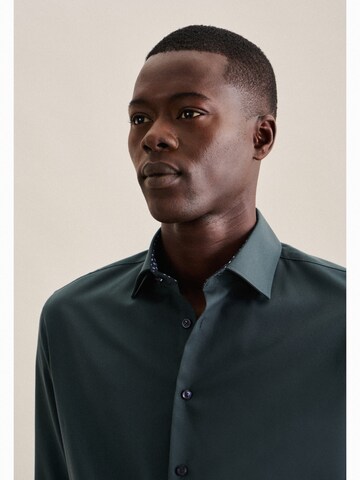 SEIDENSTICKER Slim fit Business shirt 'X-Slim' in Green