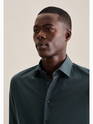 SEIDENSTICKER Slim fit Zakelijk overhemd 'X-Slim' in Groen