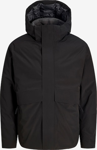 Giacca invernale di Jack & Jones Plus in nero: frontale