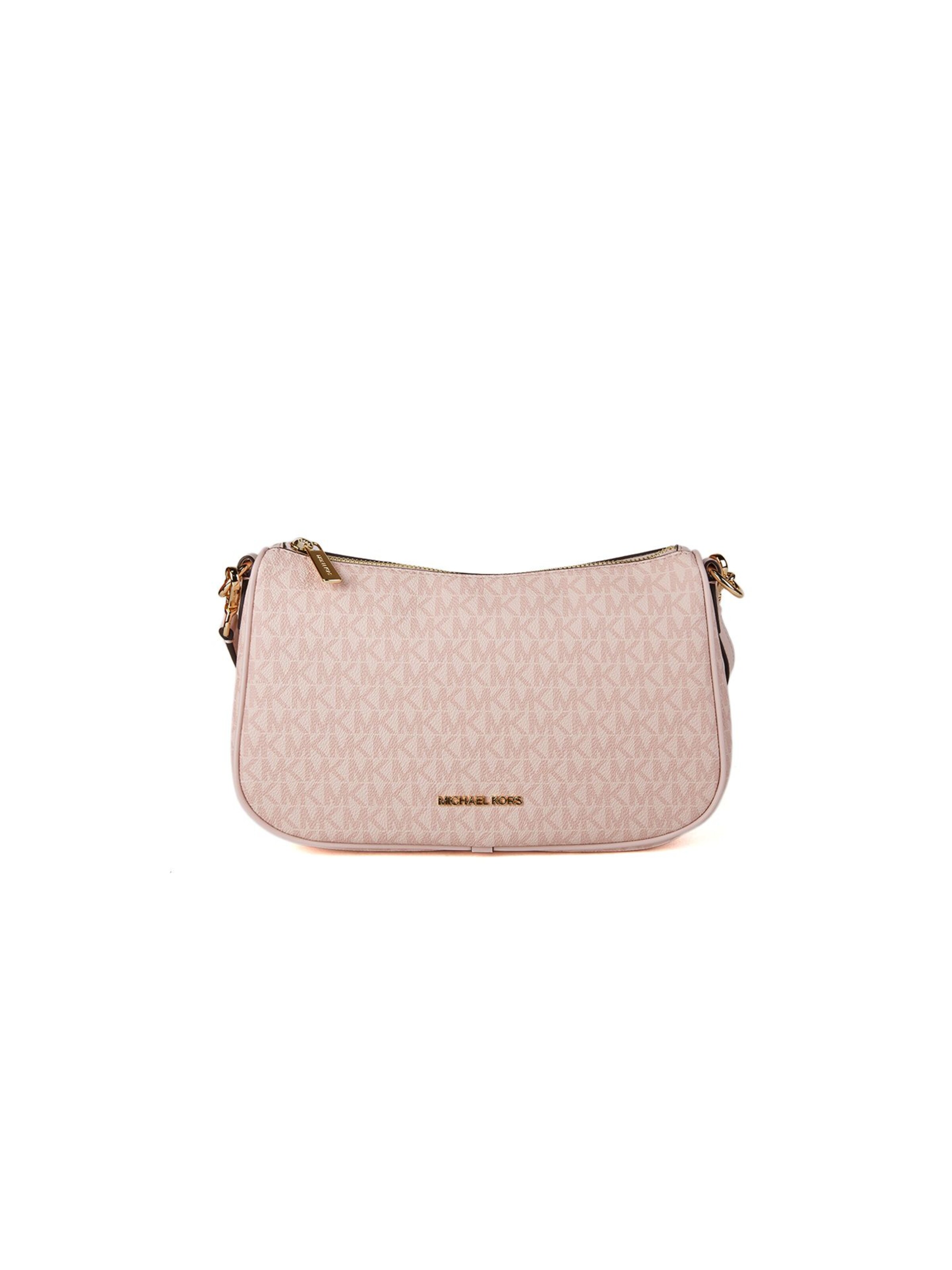 Michael Kors Schoudertas 'Carmela Medium Signature Logo Convertible Crossbody Bag' in One Size in de kleur Poederroze, Productweergave