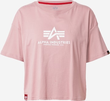 ALPHA INDUSTRIES Shirt in Pink: predná strana