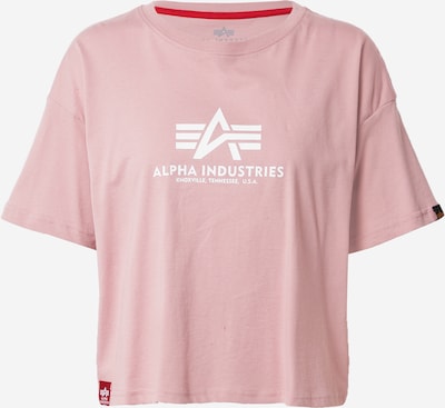 ALPHA INDUSTRIES Тениска в светлорозово / бяло, Преглед на продукта