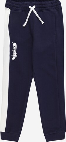 Tapered Pantaloni di UNITED COLORS OF BENETTON in blu: frontale