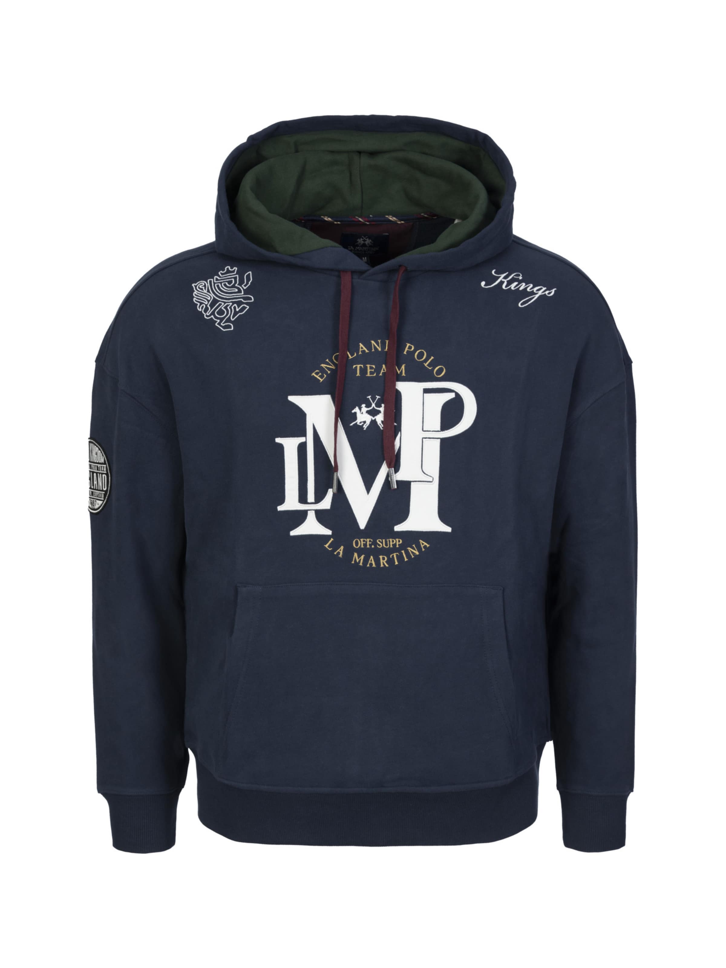 La Martina - Sweatshirt 'MBF309' em azul: frente