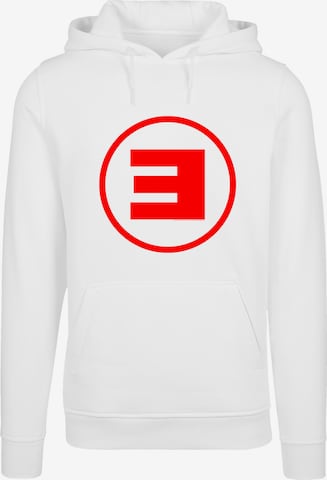F4NT4STIC Sweatshirt 'Eminem Circle E Rap Hip Hop Music' in White: front