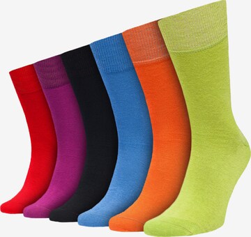 Chaussettes Von Jungfeld en mélange de couleurs : devant