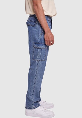 Urban Classics Tapered Cargo Jeans in Blue
