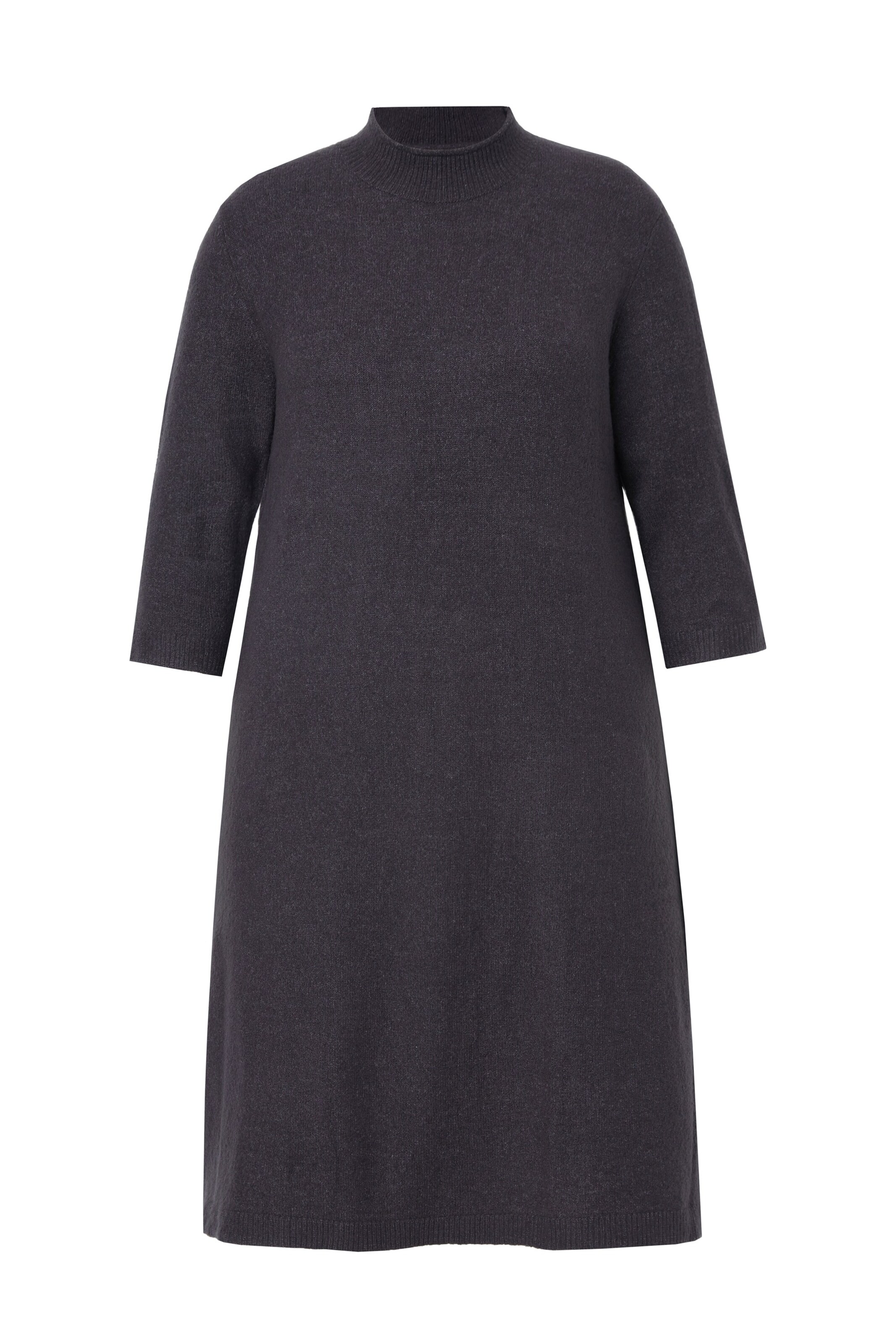 Ulla Popken Strickkleid in Grau: Vorderseite