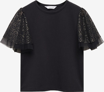 MANGO KIDS T-shirt i svart: framsida