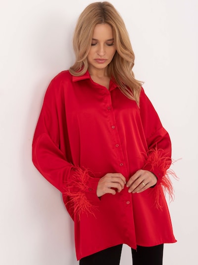 Madnezz House Bluse in knallrot, Produktansicht