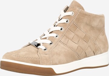 ARA Hög sneaker 'Rom' i beige: framsida