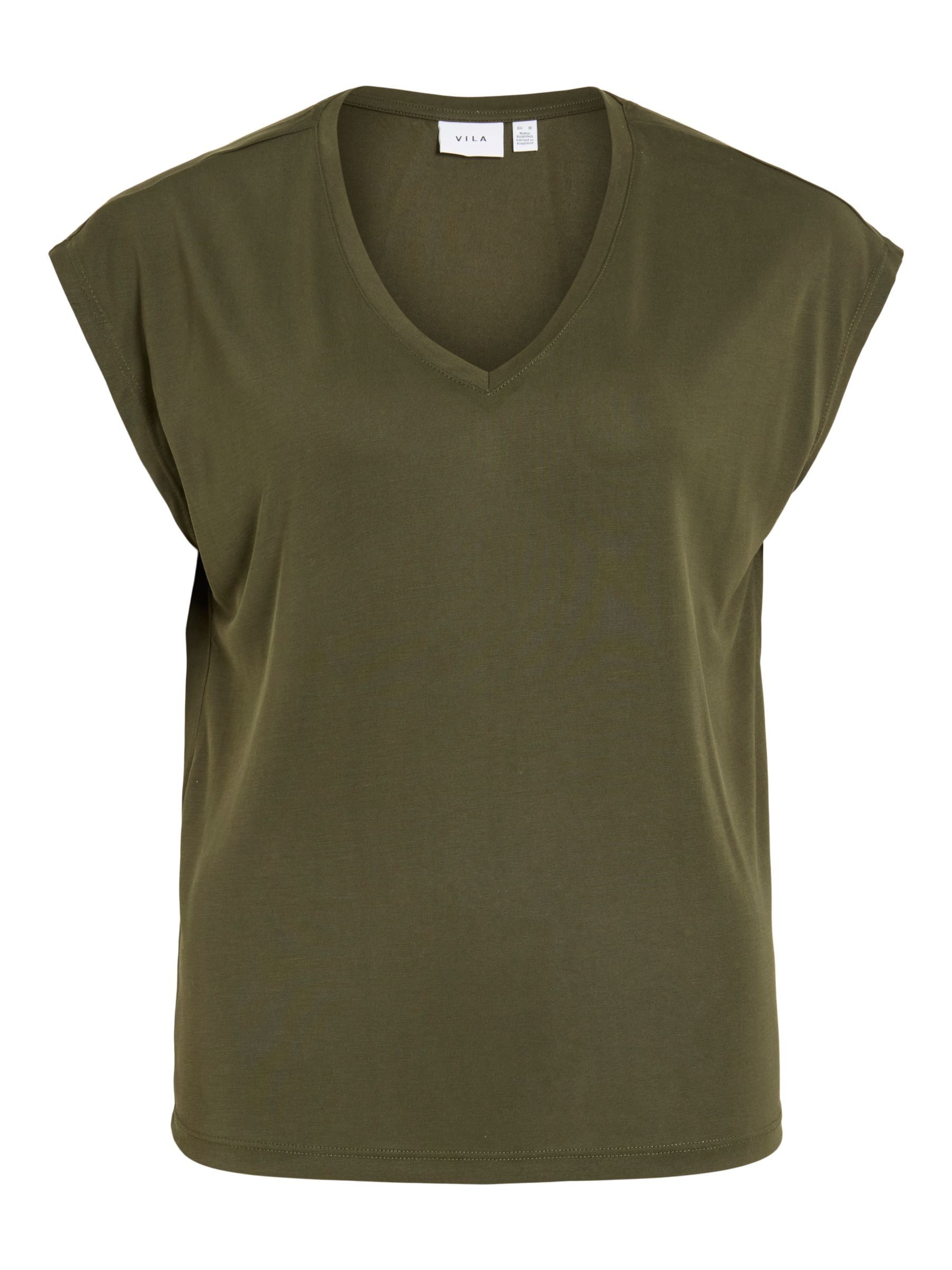 VILA - Camiseta 'VIModala' en verde: frente