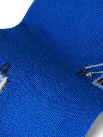 Von Jungfeld Socks 'RETRO ICONS' in Blue