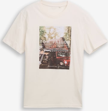 TOM TAILOR T-Shirt in Weiß: Vorderseite