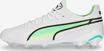 Chaussure de foot 'King Ultimate' PUMA en blanc : devant