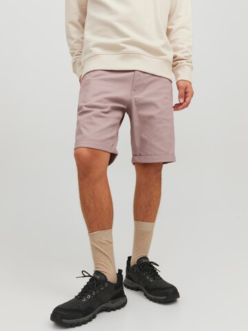 JACK & JONES - Regular Calças de ganga 'Rick Original' em roxo: frente