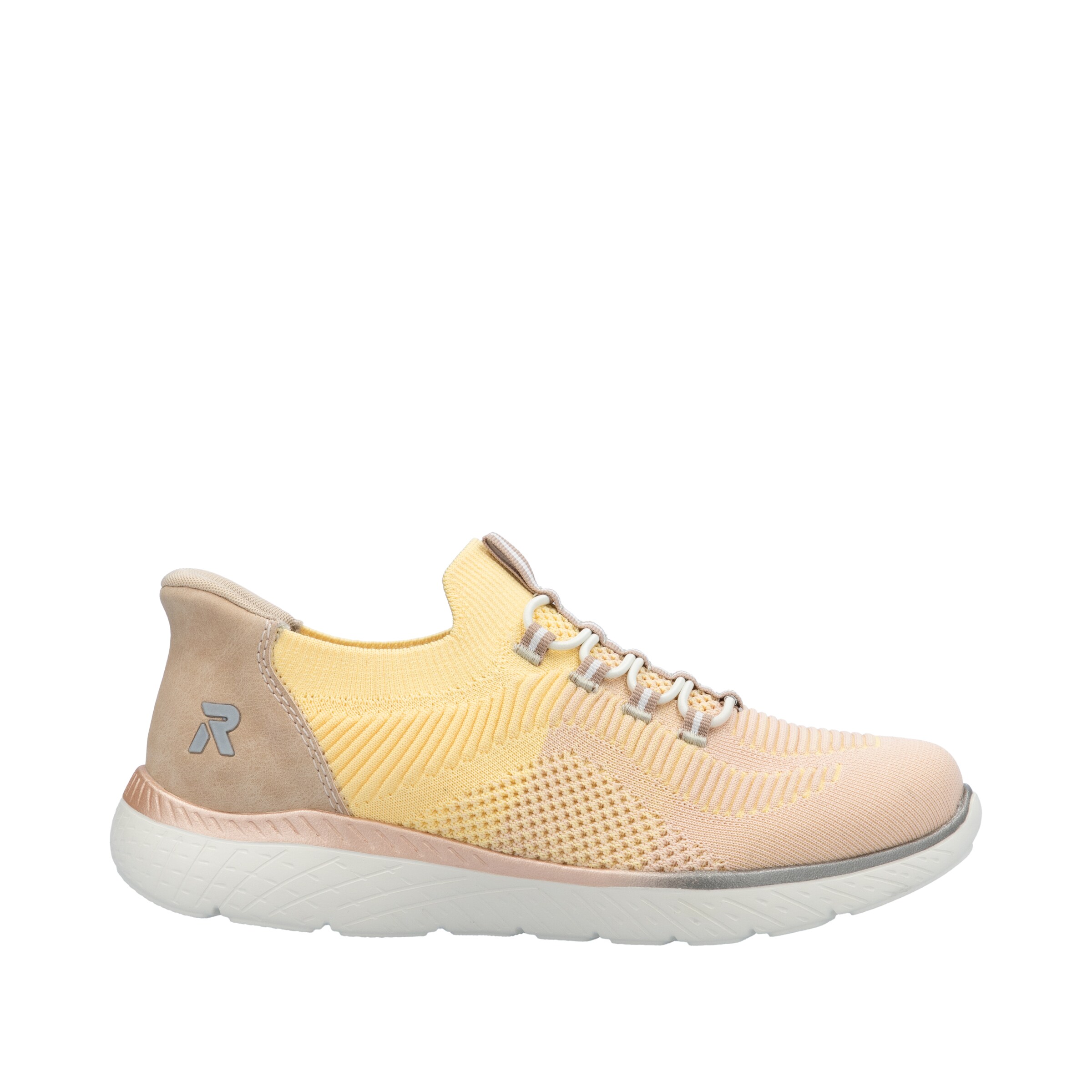 Baskets basses Rieker Sport en jaune