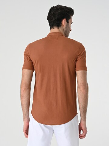 Antioch Slim fit Button Up Shirt in Brown