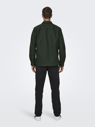 Only & Sons Between-Season Jacket 'ASH' in Green