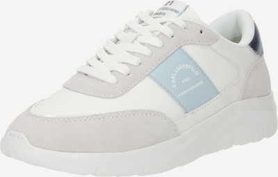Sneaker bassa Karl Lagerfeld di colore écru / blu chiaro / argento / bianco, Visualizzazione prodotti
