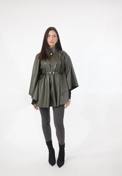 Elara Veste mi-saison en XS-XL en kaki, Vue avec produit