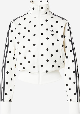 ADIDAS ORIGINALSPrijelazna jakna 'FB' - bijela boja: prednji dio