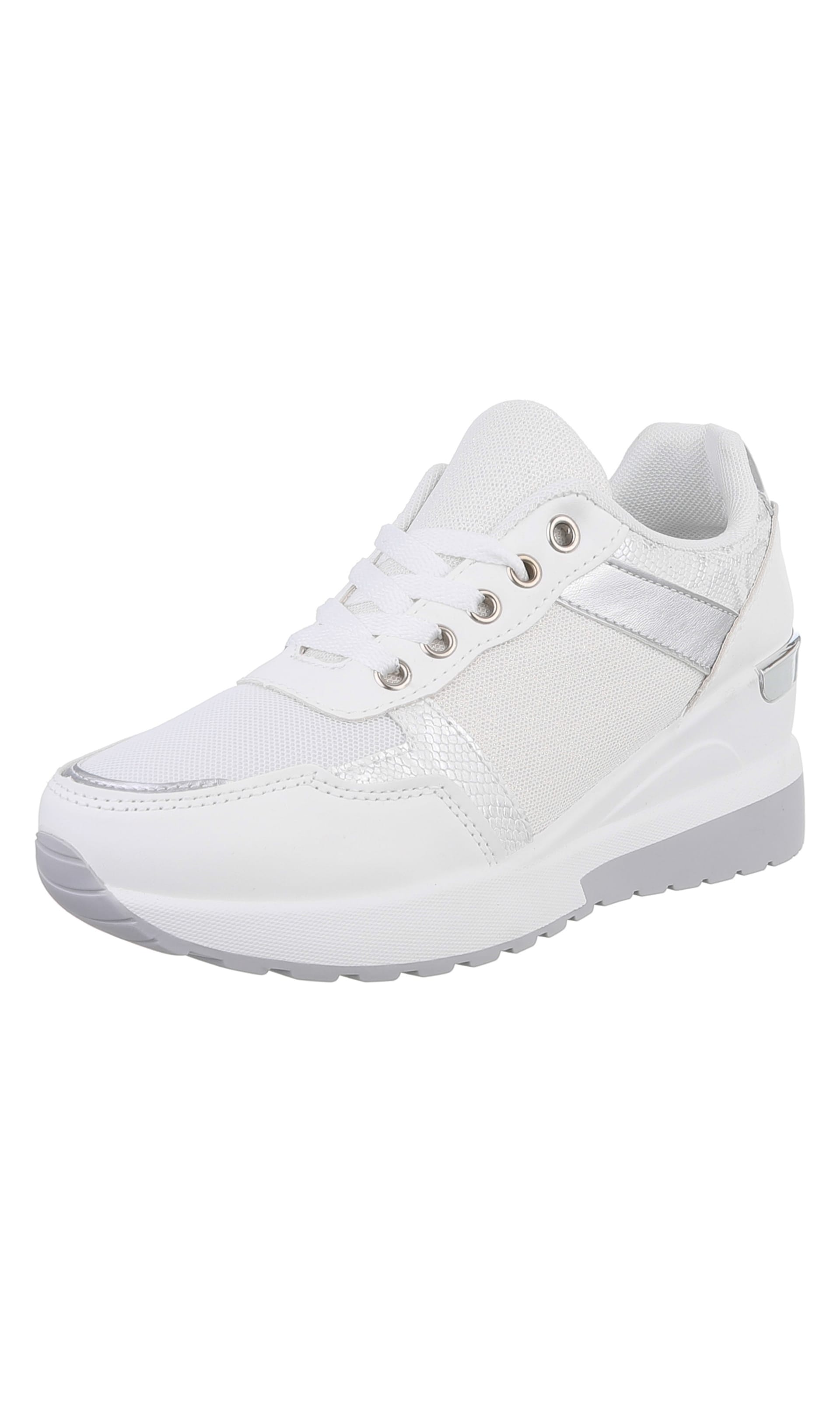 Ital-Design Sneakers in Silver / White, Item view