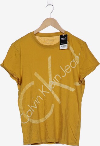 Calvin Klein Jeans T-Shirt L in Gelb: predná strana