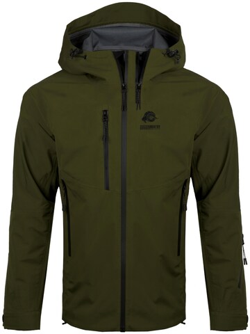 Guggen Mountain Performance Jacket 'Allwetter Jacke HD09 3-Lagen Hardshell Wanderjacke' in Green: front