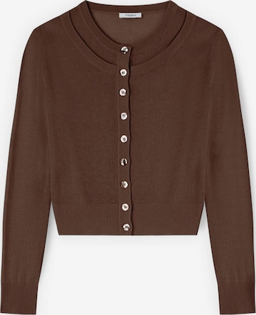 Cardigan MOTIVI en marron : devant