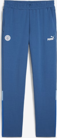 PUMA Regular Workout Pants 'Manchester City' in Blue: front