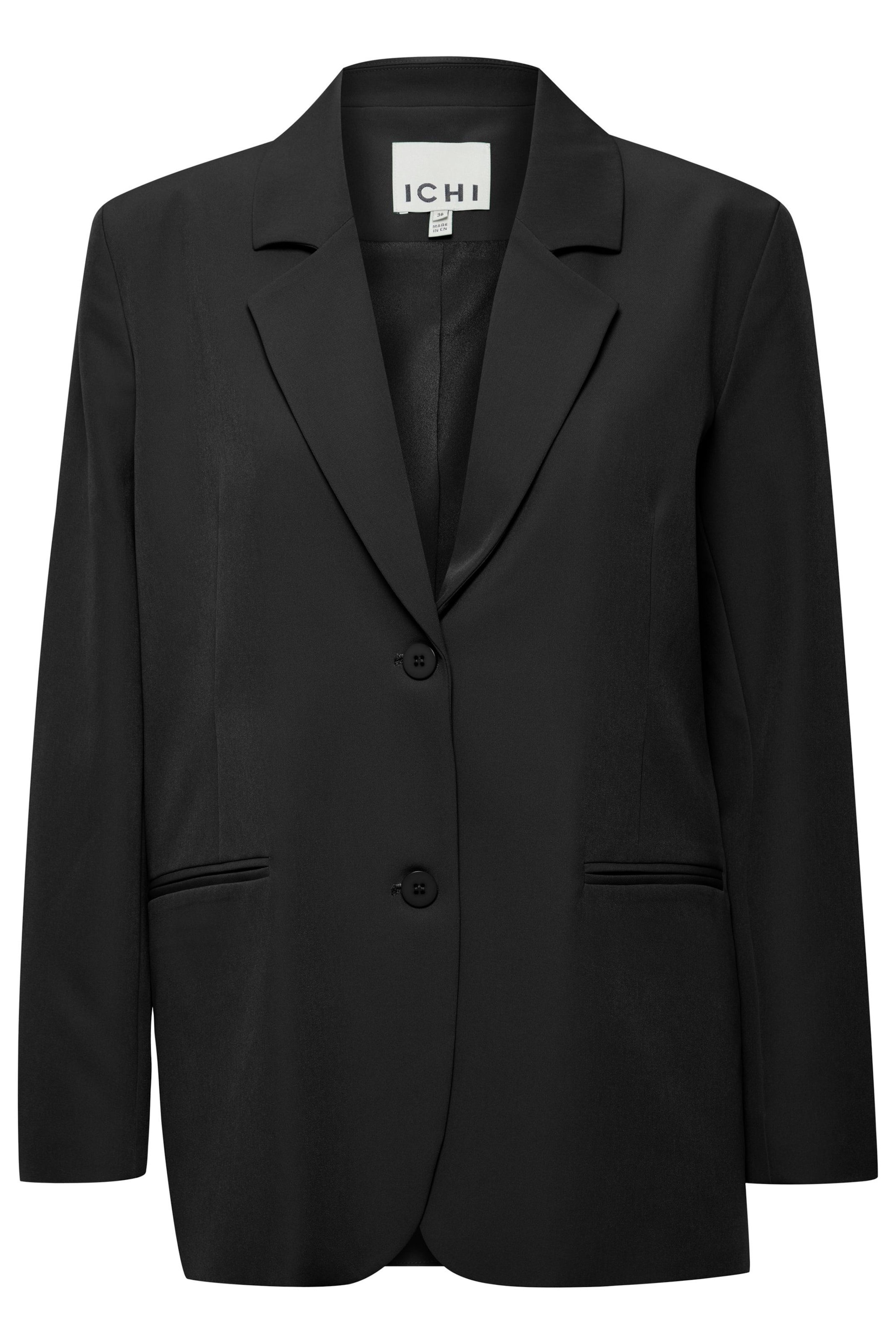 ICHI Blazer 'Lexi' in Schwarz: Vorderseite