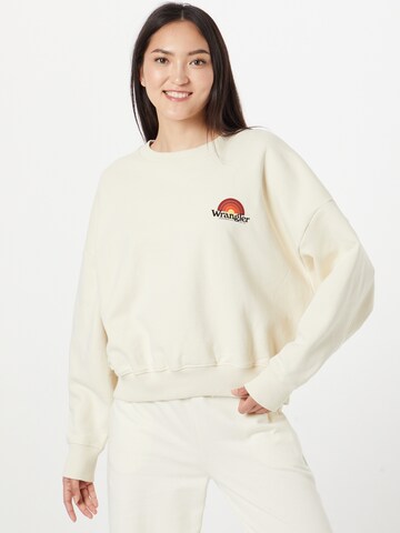 WRANGLER Sweatshirt in White: front