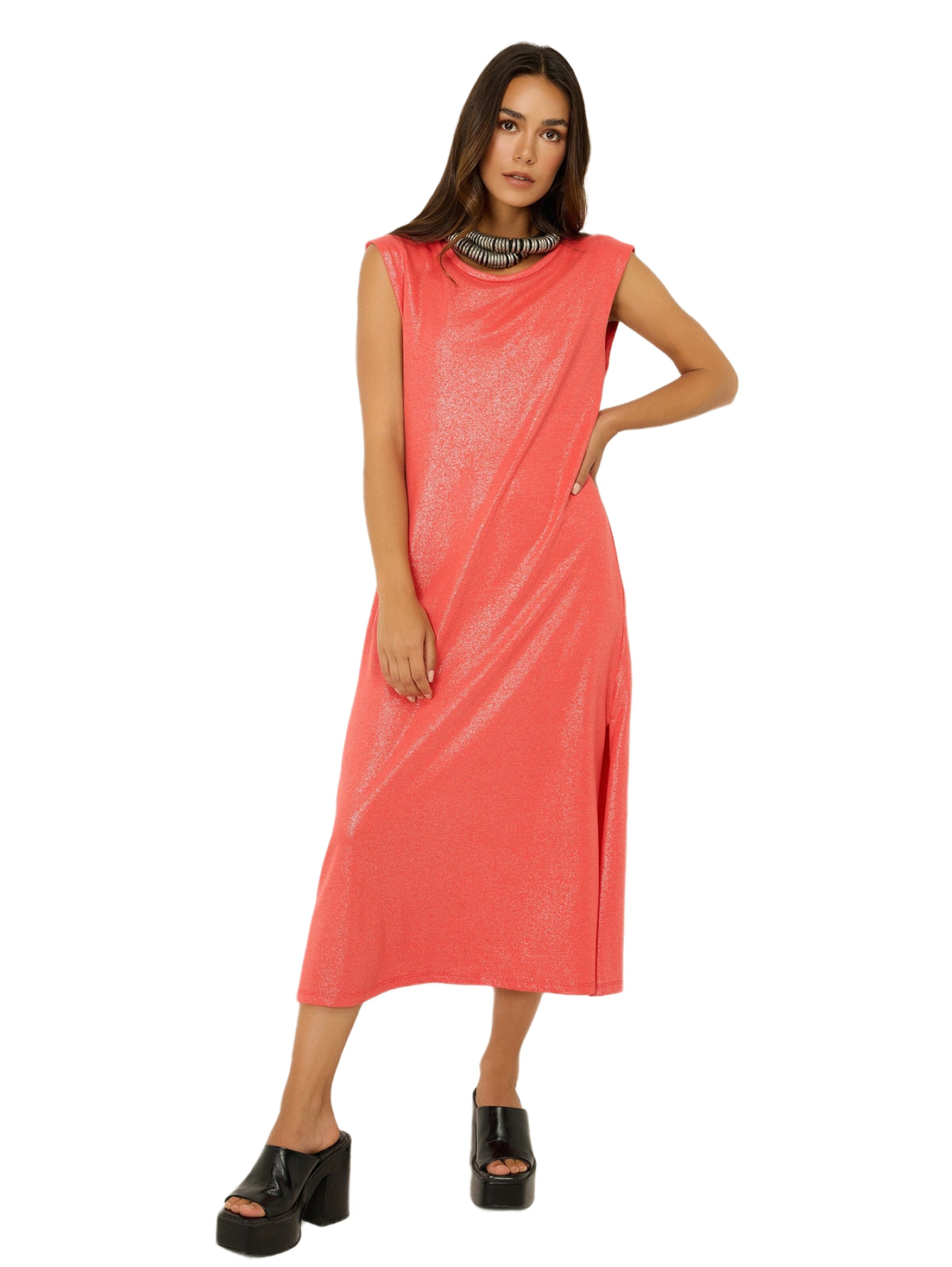 No Matter What Kleid in Rot: Vorderseite