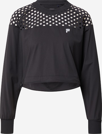 FILA Sportief sweatshirt 'RACHARIA' in Zwart: voorkant