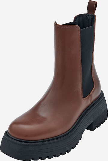 EDITED Bottines 'Unnea' en marron, Vue avec produit