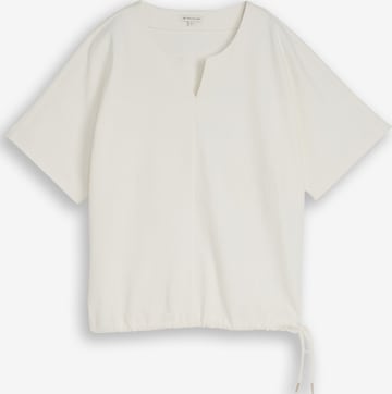 Chemisier TOM TAILOR en blanc : devant