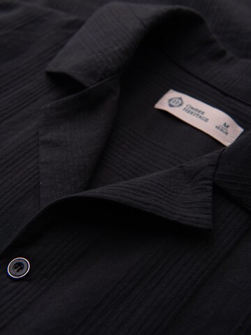 Ombre Regular fit Button Up Shirt in Black