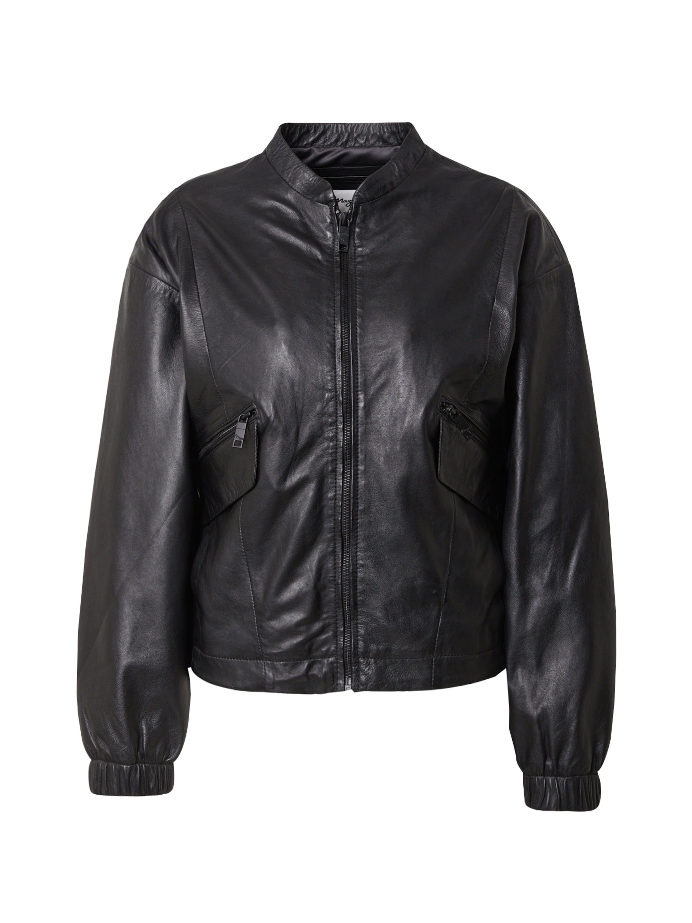 Maze Jacke in Schwarz: Vorderseite