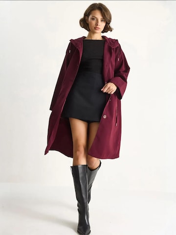 Bianco Lucci - Sobretudo meia-estação em vermelho